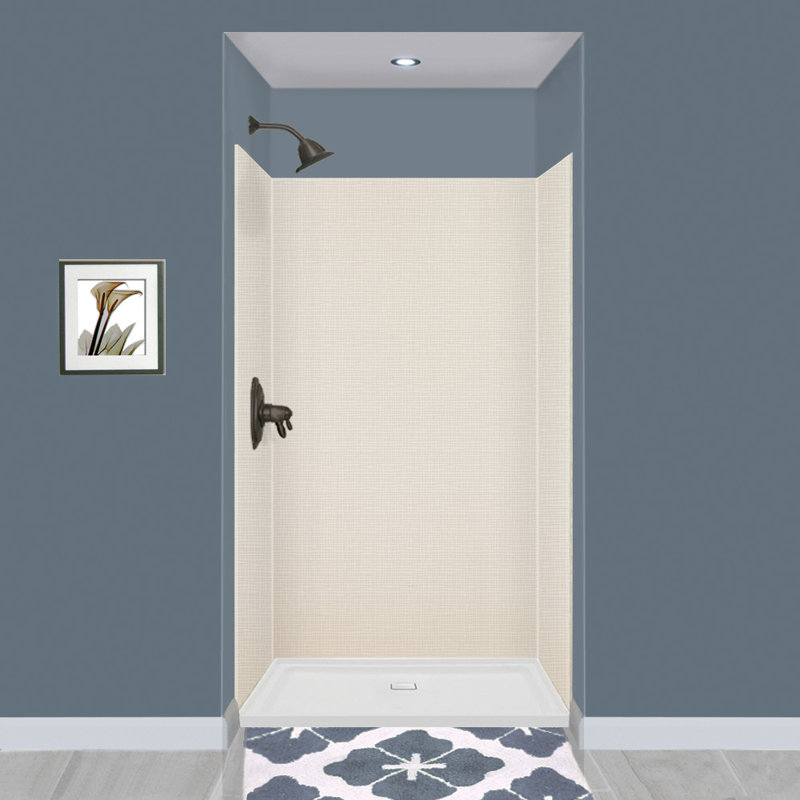 Paroi de douche à 3 panneaux l 48 po x P 36 po Expressions, H 72 po x l 48 po x P 36 po, Camée