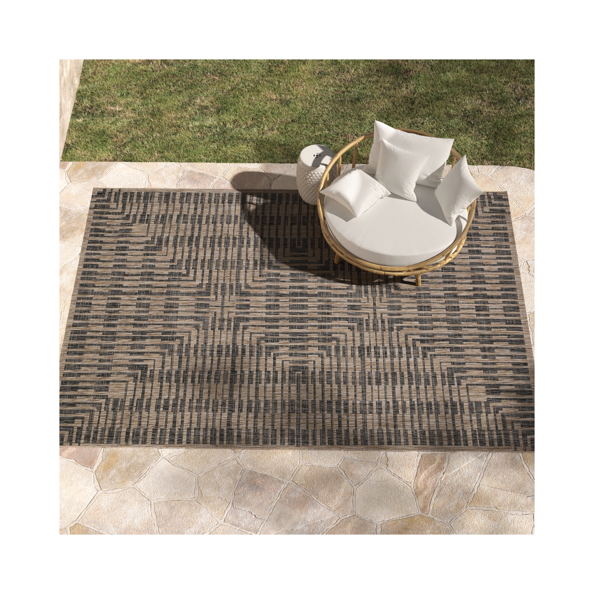 Tiza Indoor/Outdoor Rug, Rectangle 9'2" x 12'1"