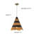 1-Light Farmhouse Woven Pendant Light 