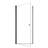 34"W X 72"H Frameless Circular Pivot Shower Door In Matte Black With 1/4" (6Mm) Thick SGCC Tempered Glass-123210273