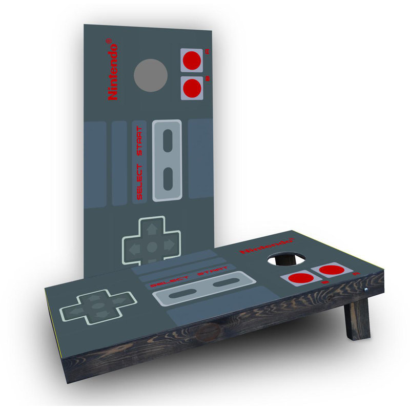 Nintendo Controller Light Weight Cornhole Game Set, All Weather Plastic Resin