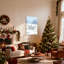 «Christmas Winter Deer Snowy Landscape», ensemble de 3 impressions sur toile-608451201