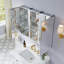 Armoire à pharmacie à miroir en aluminium encastrée ou à fixation murale 36 po x l 30 po avec tablette ouverte-2037808504-2037808502