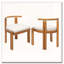 Chaise en bois sans accoudoirs