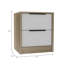 Table de chevet Eter, plateau supérieur, deux tiroirs et tablette ouverte-813560604