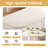 70" Modern Oval Cream White Dining Table Set with 6 Chairs for Kitchen, Bar, Living Room-1839975306-1839975302