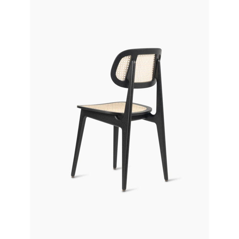 Titus Outdoor Dining Side Chair, Black Boucle, Black