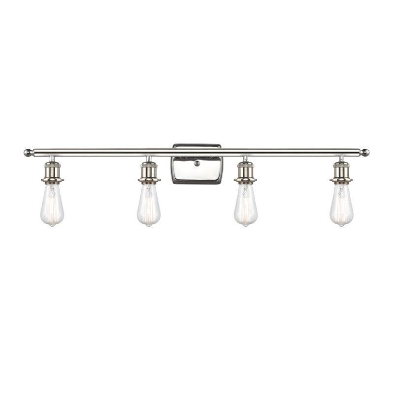 Éclairage de salle de bain à intensité variable 4 lumières Orrwell, Ampoule DEL 6 watts Vinage, Nickel poli