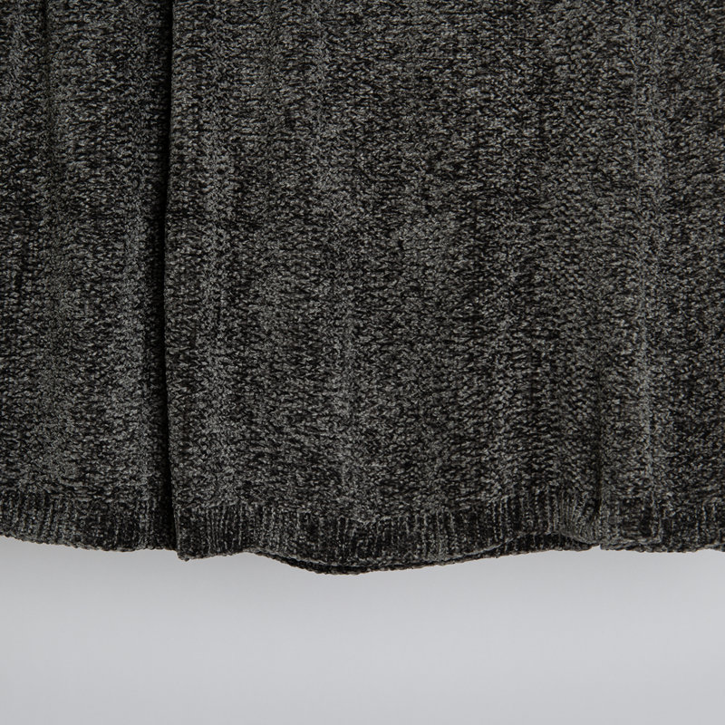 Couverture surdimensionnée en chenille Caspian, gris