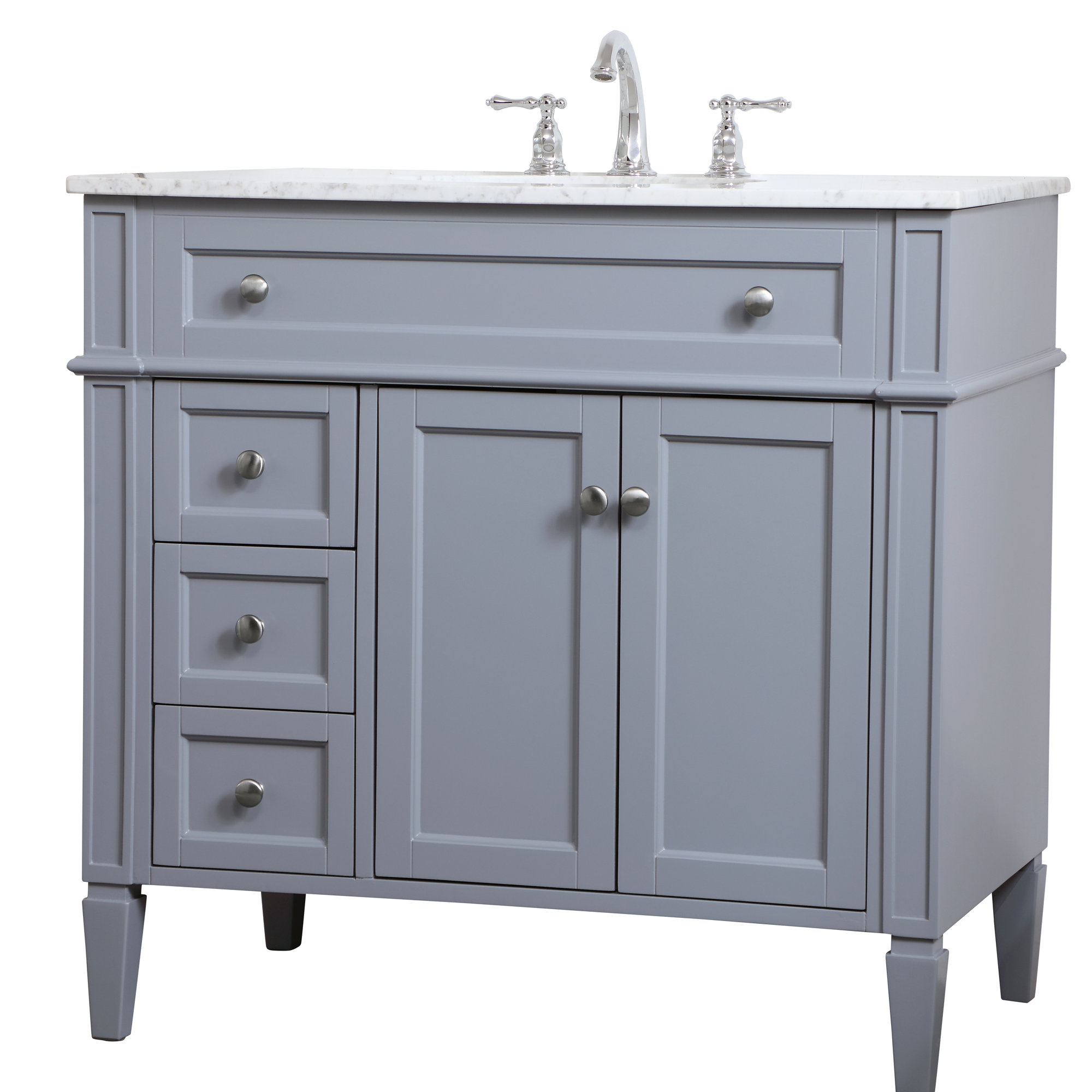 Rivers 36'' Single Bathroom Vanity, Gray