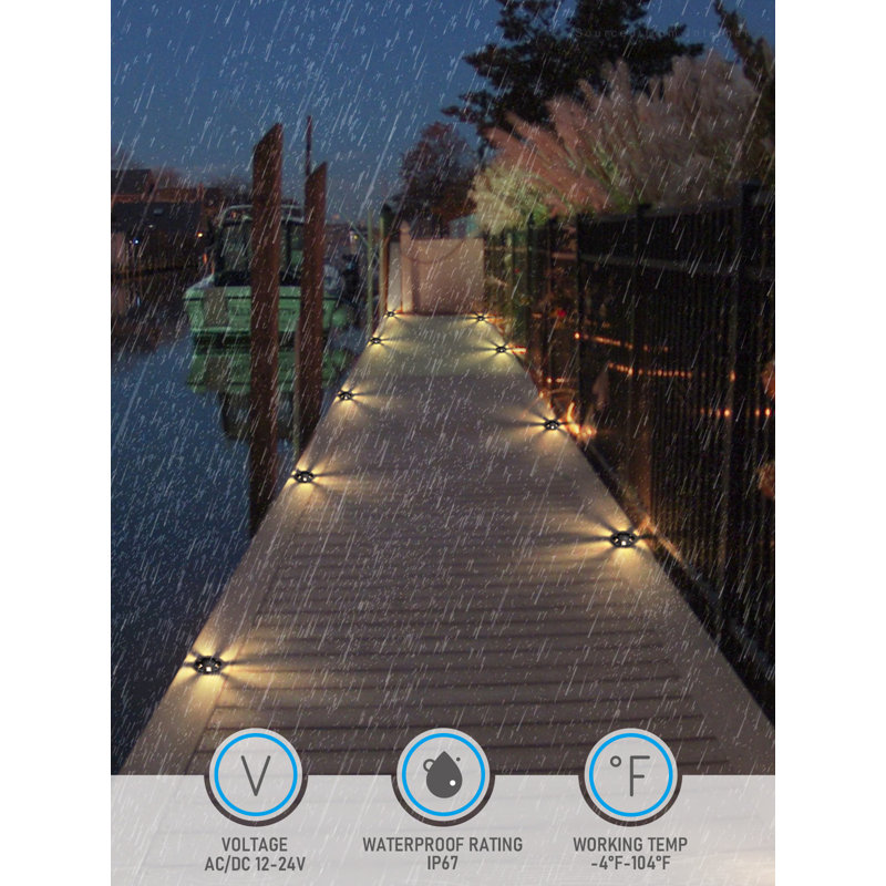 5W 5CCT Low Voltage LED In-Ground Well Light, 1800K/2700K/3000K/4000K/5000K Selectable, 12-24V AC/DC