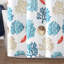 Coastal Reef Feather Single Shower Curtain