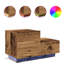 Bedside Cabinet Wood Medium Storage Bedside Table-2104521302
