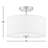 Ralston 13" W 2-Light Dimmable Semi-Flush Mount with Fabric Drum Shade-1669078316