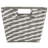  Large Striped Woven Basket In Gray-20869741-20869736