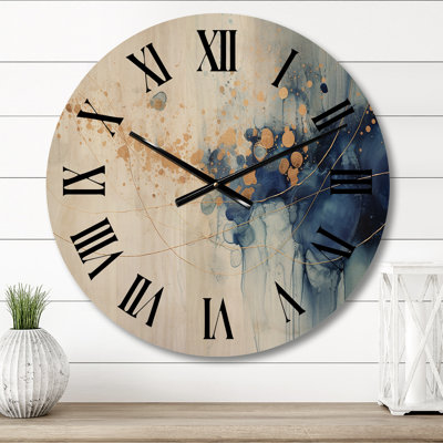 Horloge murale en bois massif Amalya