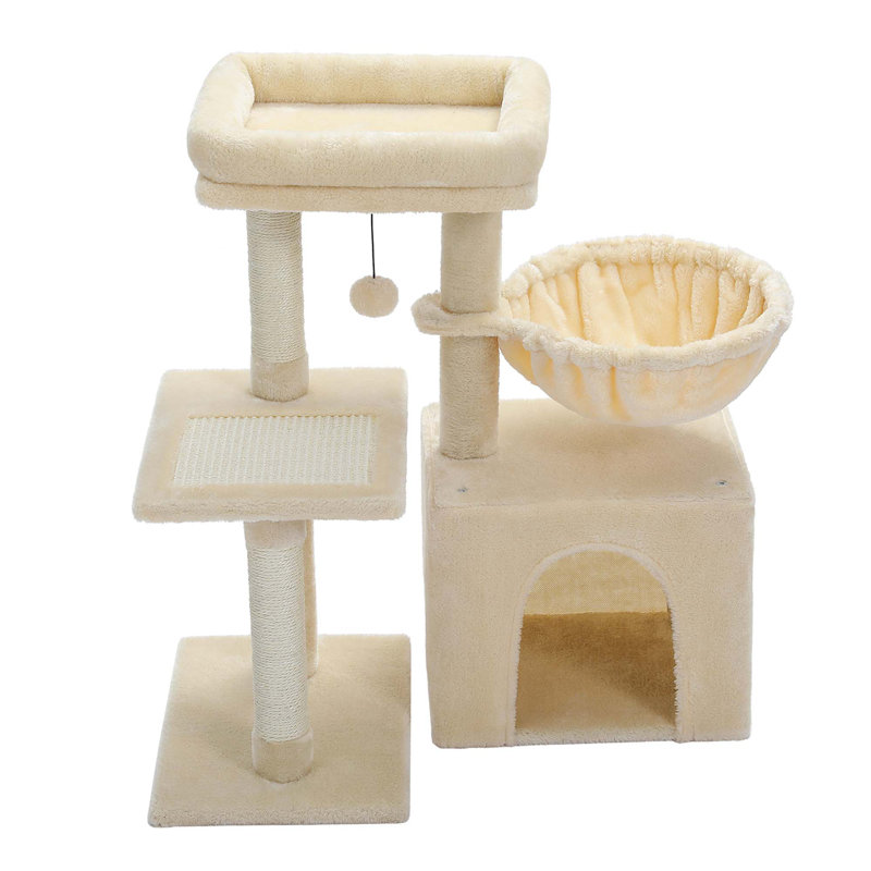 Tour pour chat 28,5 po de hauteur, Beige