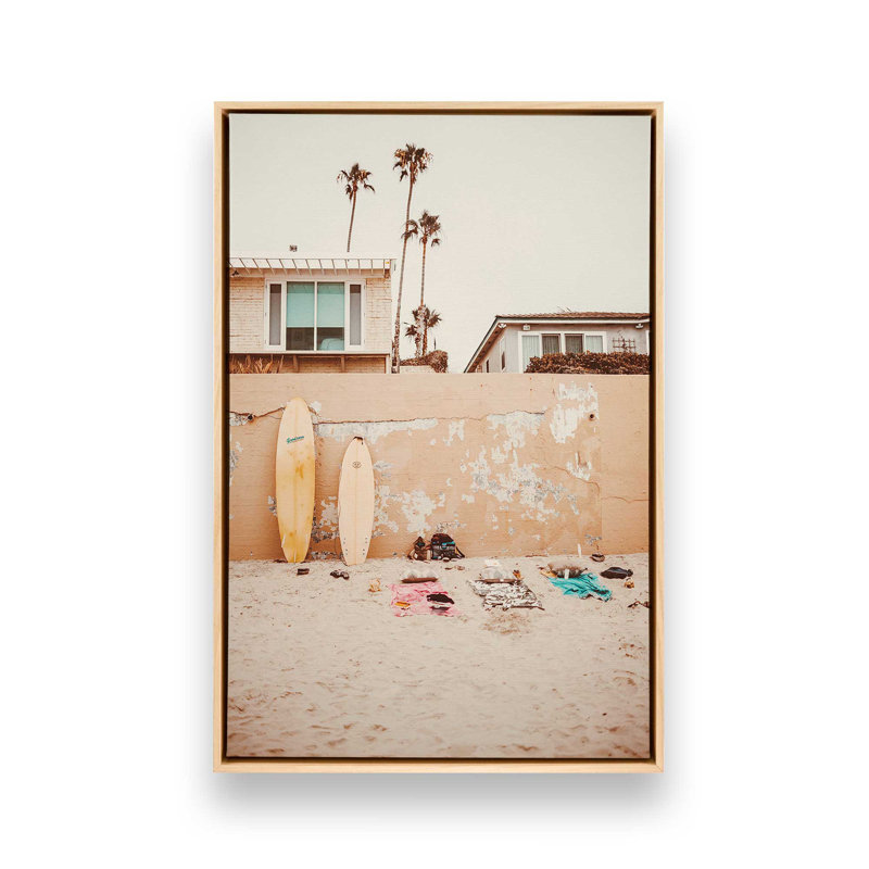 Impression sur toile «Surfside Dream», H 12,75 po x l 8,75 po x P 1,75 po, Cadre américain en érable flottant