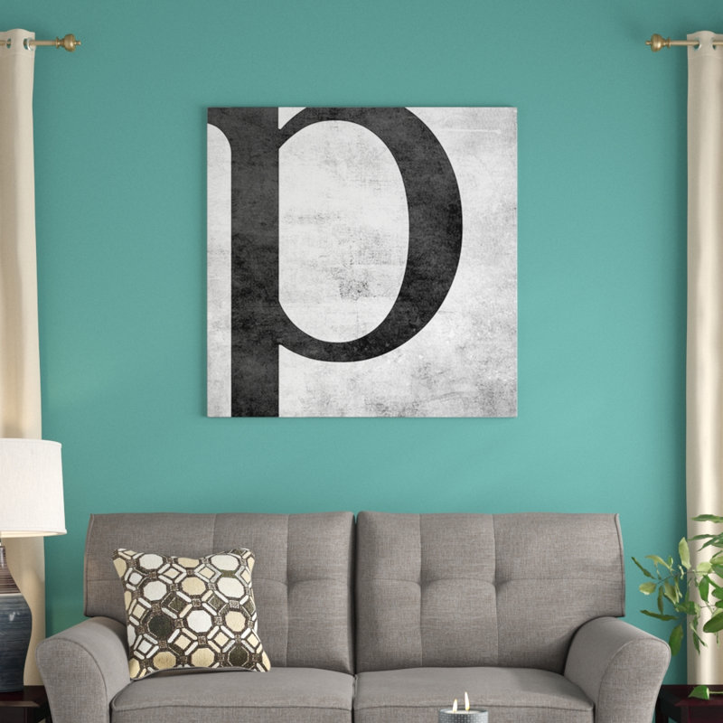 « the type b and w éraflures », art textuel sur toile, H 37 po x l 37 po x P 1,5 po, P, Wrapped Canvas