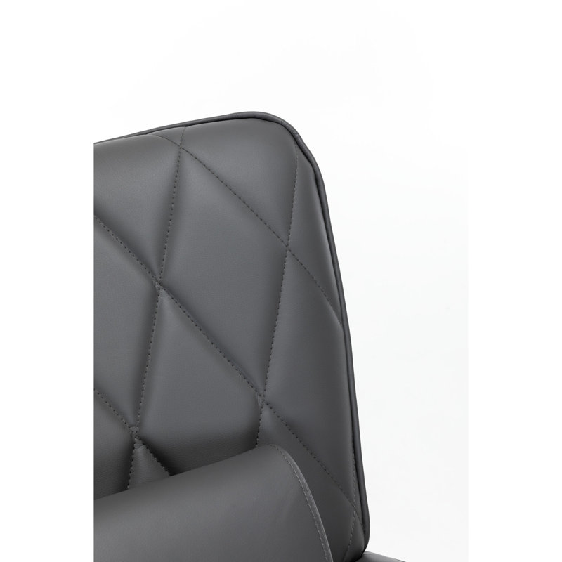 Chaise berçante pour chambre à coucher - Fauteuil coulissant robuste en tissu gris avec coussin lombaire