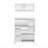 Multi-Functional Tipping Bucket Shoe Cabinet With Wall Cabinet, Space-Saving Design Foyer Cabinet With 2 Flip Drawers, Versatile Side Cabinet For Hallway-1038630221