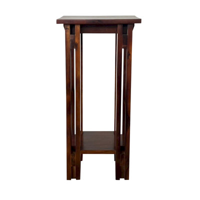Damius Solid Wood Plant Stand 2 Tier