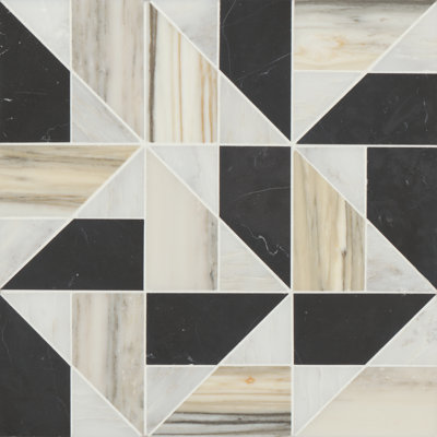 Carreau de mosaïque de marbre aléatoire Modni