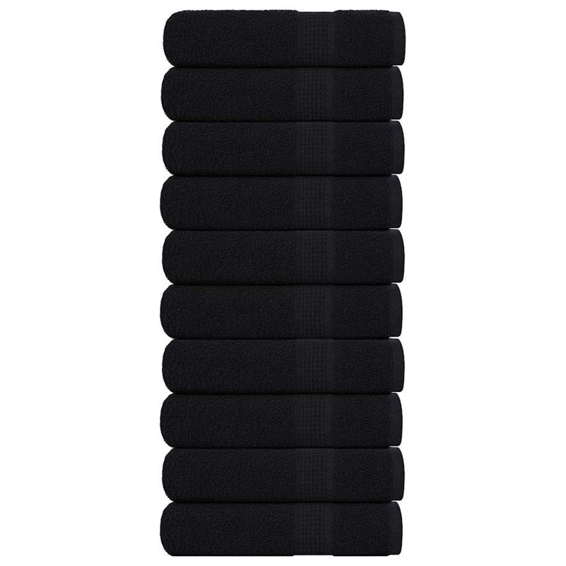 Vanturi 100% Cotton Hand Towel, Black