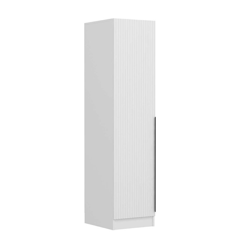 Elina Manufactured Wood Wardrobe, 190cm H x 45cm W x 52cm D, White