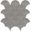 Reward™ Dove 10" x 11" Porcelain Fish Scale Mosaic Tile