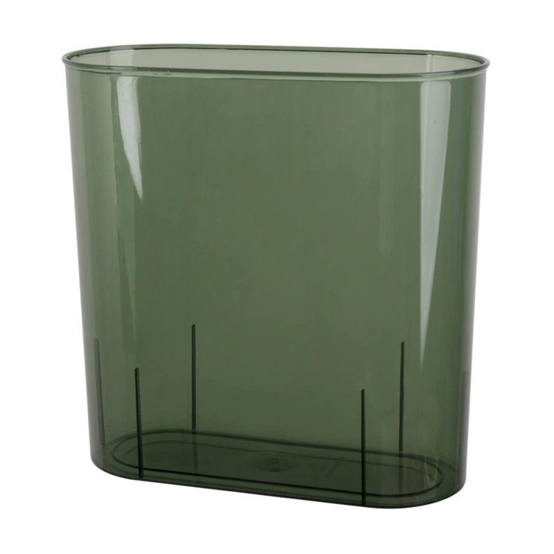 Petite poubelle mince (vert transparent)
