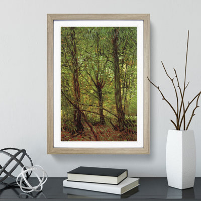 Trees and Undergrowth by Vincent Van Gogh - Picture Frame Painting