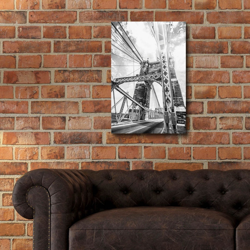  «Bridge View 1» par Donnie Quillen, art mural en verre acrylique, 16 po x 24 po, H 24 po x l 16 po