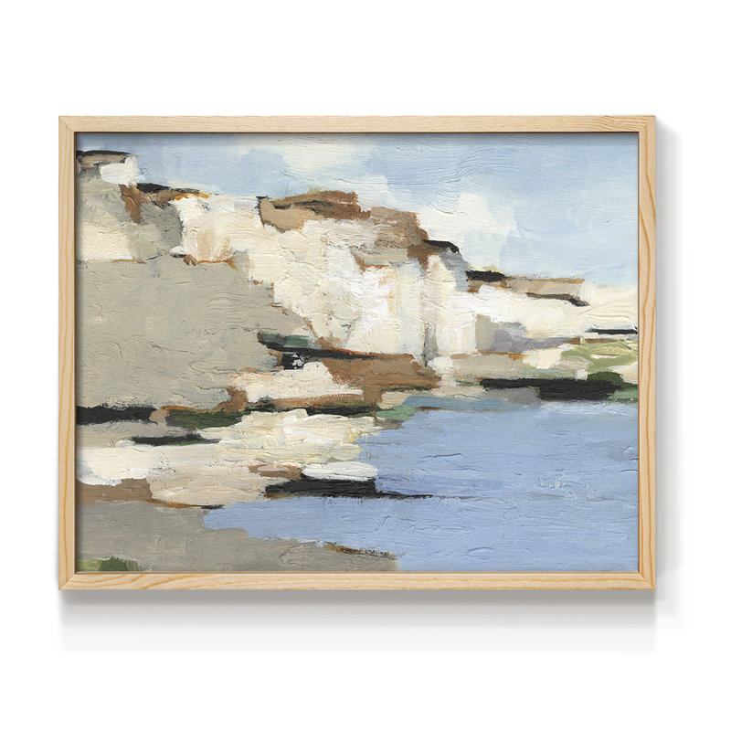 Falaises blanches I - impression encadrée - réaménageable, H 8 po x l 10 po, Naturel