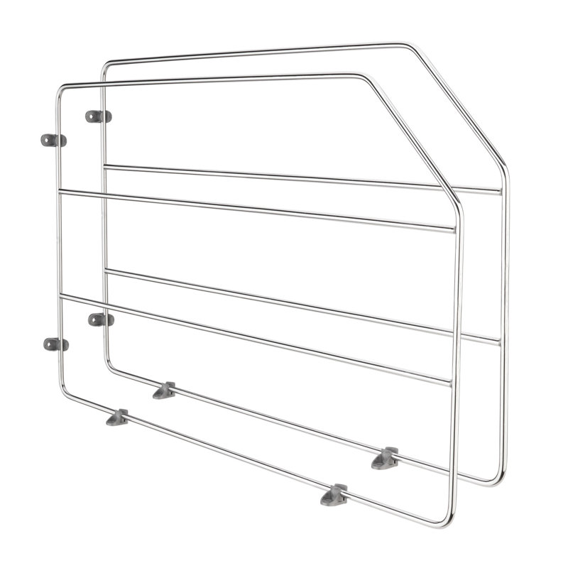 Rev-A-Shelf 12" Bakeware Divider for Wall/Base Cabinets, Chrome, 597-12CR-2-1, 3"W x 18"H x 20"D