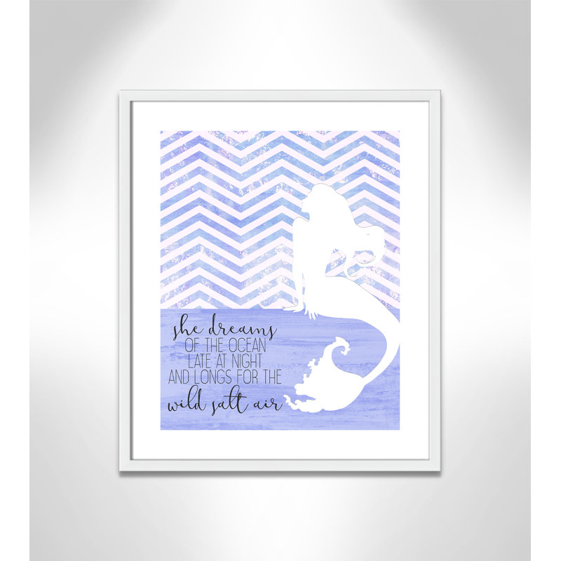 Adhésif décoratif She Dreams, H 24,5 po x l 20,5 po x P 1,18 po, Encadré de boîte blanc