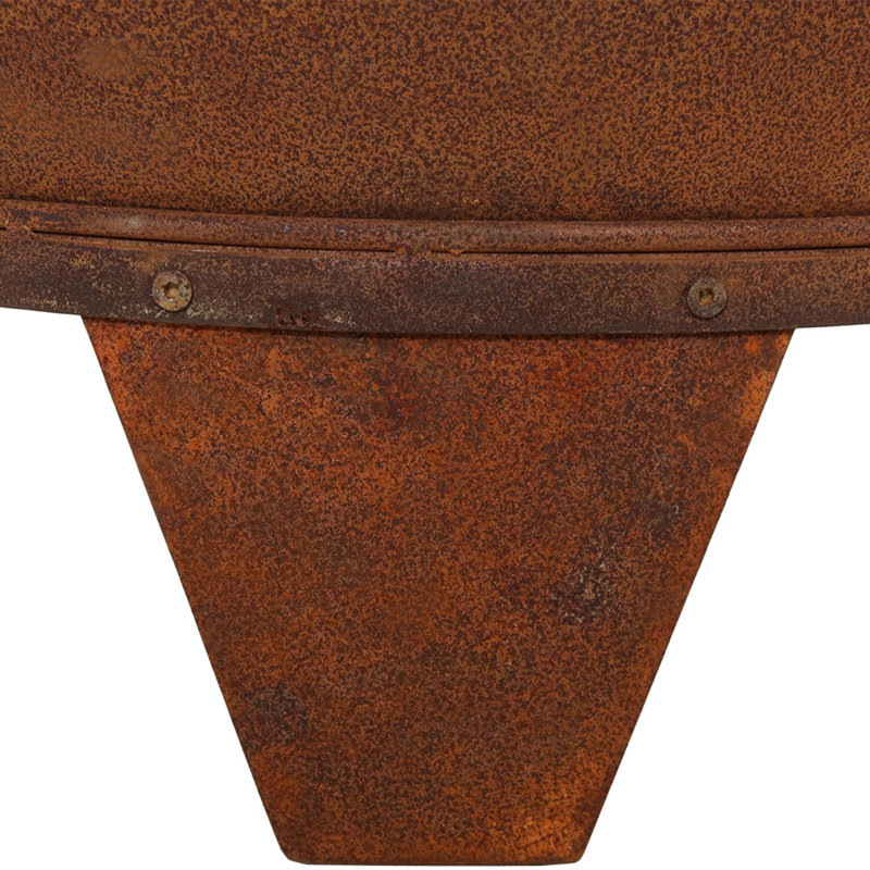 Barrow Tapered Steel Wood Burning Chimnea, 75" H x 30" W x 30" D