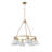 Felda 6 - Light Steel Dimmable Cone Chandelier-99998918-99998911