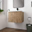 Meuble-lavabo mural simple à fermeture en douceur l 23,62 po x P 18,11 po x H 19,29 po-682322196