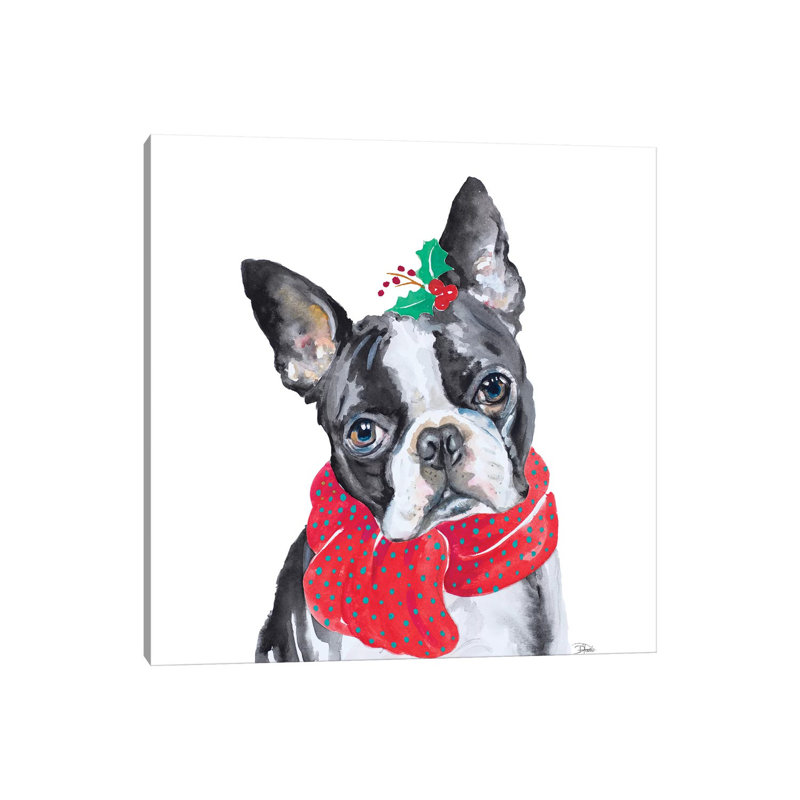 Holiday Dog II by Patricia Pinto - Wrapped Canvas Print, 66.04 cm H x 66.04 cm W