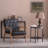 Faux Leather Slipper Chair-2115106062