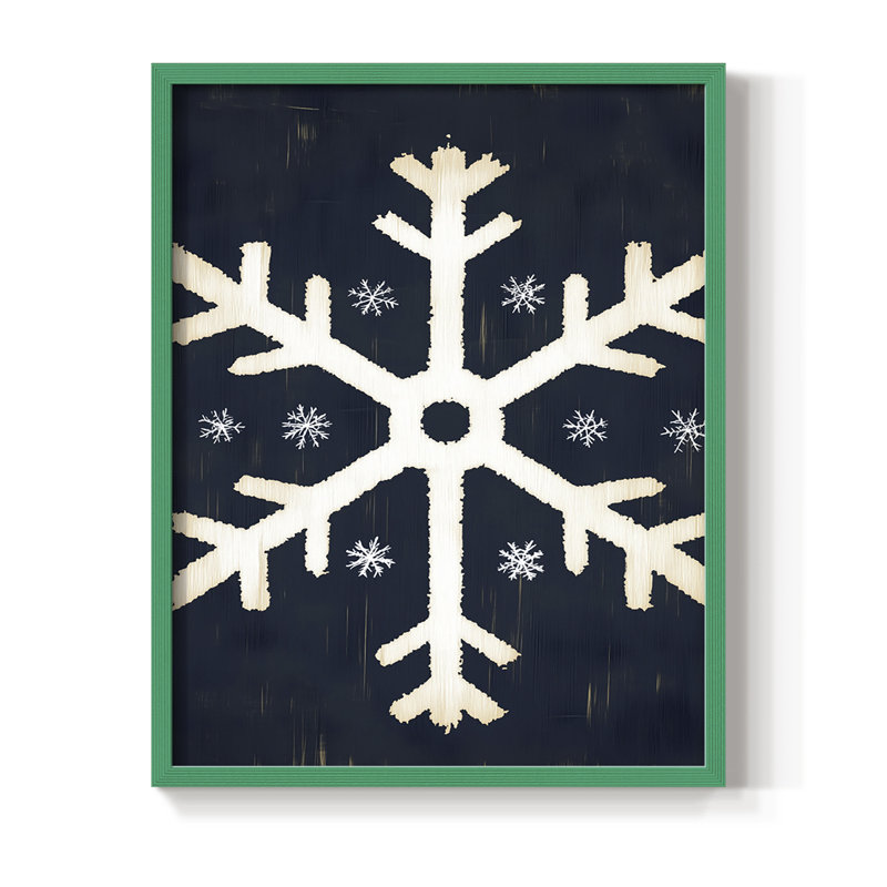 Reproduction encadrée - bois massif, H 21 po x l 17 po, Vert
