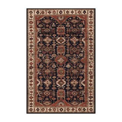 Machine Washable Persian Brown Area Rug