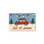 Tapis de bain Christmas Snow Red Car, 16 x 24 po
