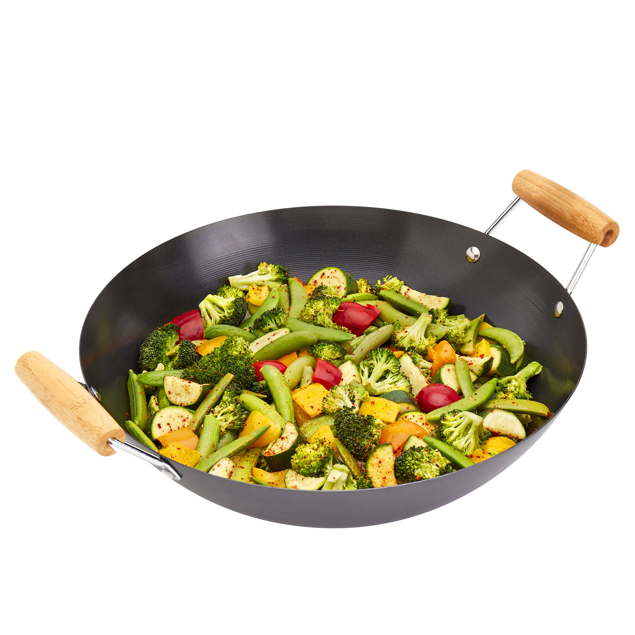 INFUSE 14'' Non-Stick Carbon Steel Wok & Reviews | Wayfair