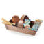 Panier de jardin en métal trug/métallique