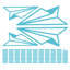 Adhésif décoratif papier avion-517747340-517747339