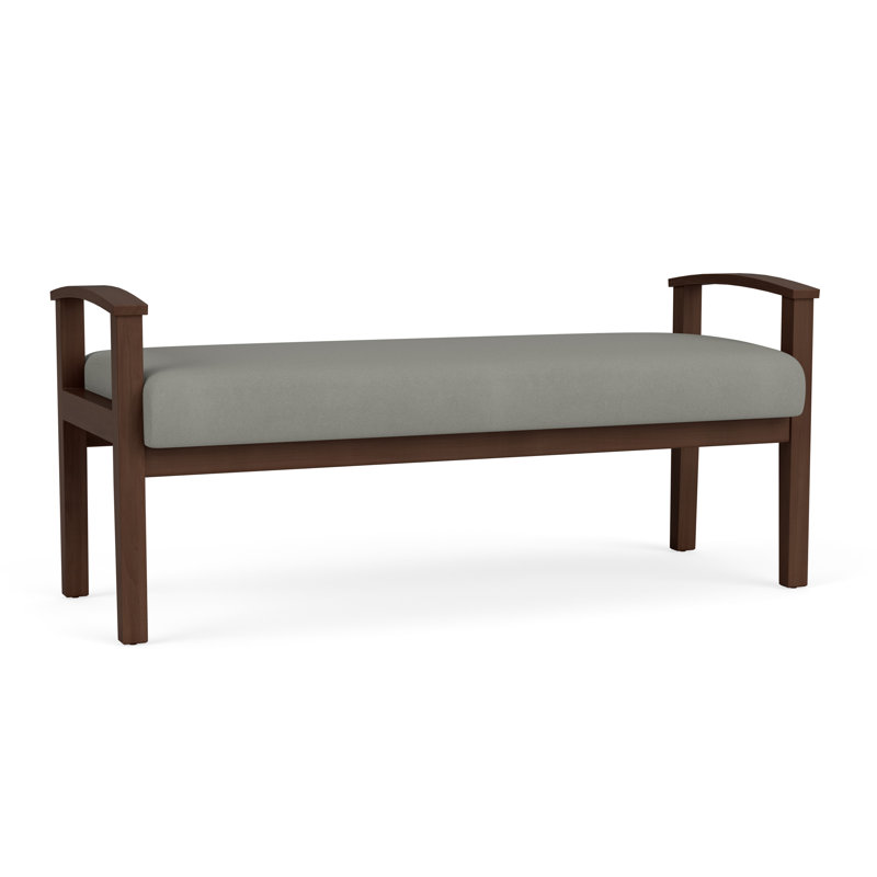 Banc en bois massif Amherst, Noyer Riftwood, Patriot Plus