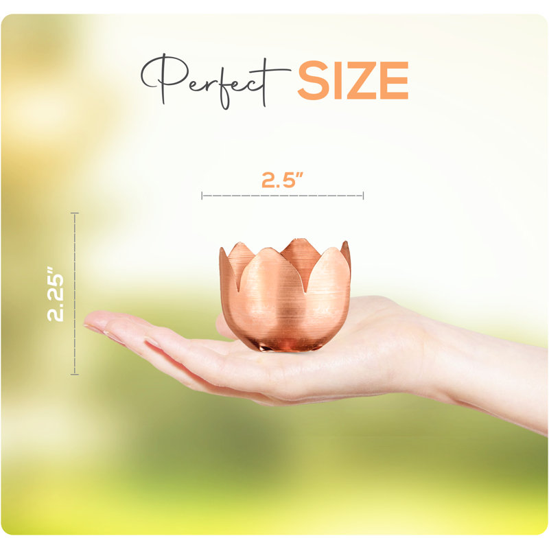 Chaîne de pluie en cuivre Marrgon avec tasses de style tulipe pour remplacement de gouttière de gouttière, Brun / or