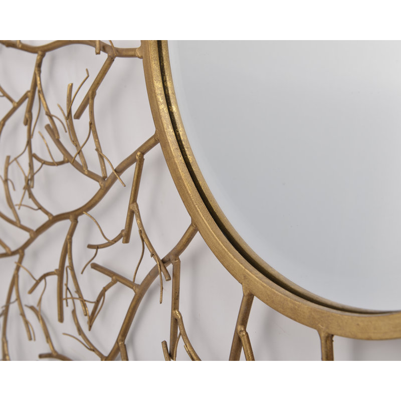 Miroir mural en métal country Beckman